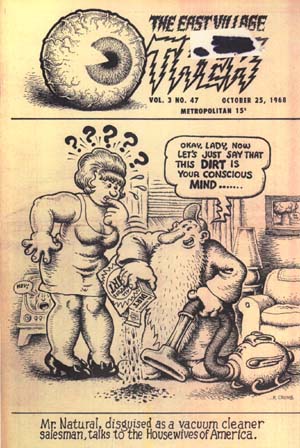 East Village Other. Vol.3, no.47, 1968  (NY: Joint College of Patarealism) Drawing by R.Crumb ©East Village Other Inc.