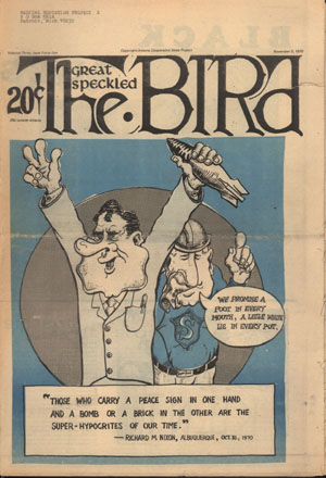 The Great Speckled Bird. Vol.3, no.45,  1970 (©Atlanta,GA: Atlanta Cooperative  News Project)