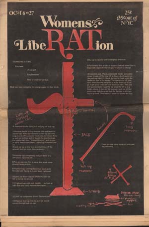 Women's LibeRATion (i.e.: Rat) Oct. 6-27, 1970 (NY: R.A.T. Publications)